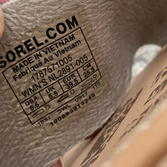 Sorel Ella II Sandals Womens Size 8.5 Eva Footbed Leather Ash Brown - Picture 6 of 6